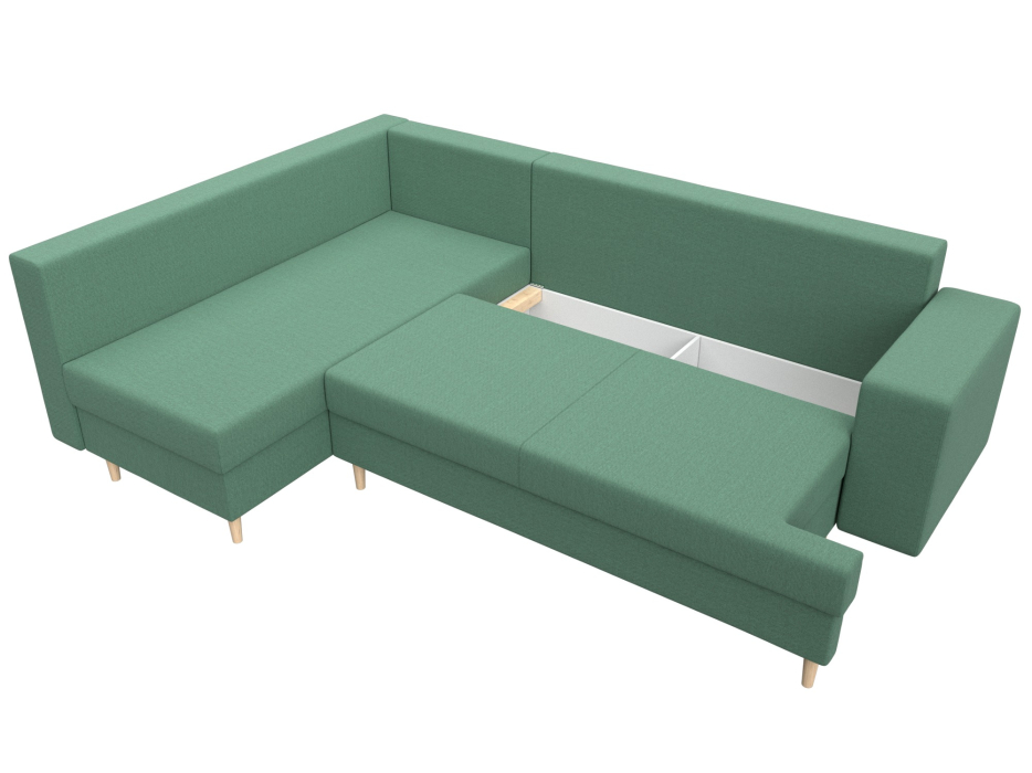 Диваны угловые в гостиную, Диван угловой Сильвана левый угол, рогожка Амур