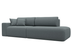 Диваны еврокнижки, Диван прямой Лига-036 НПБ Модерн подлокотник слева, рогожка Амур