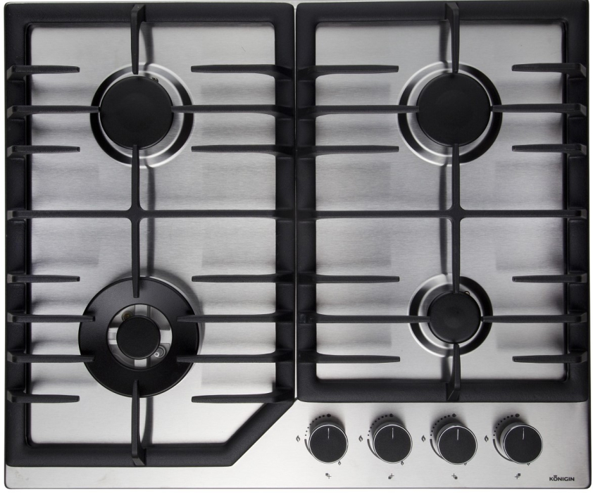 Встраиваемые варочные панели, Газовая варочная панель Konigin Blaze 604 IXW