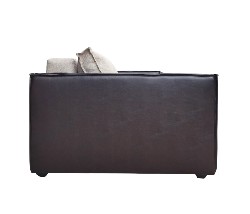 Диваны кровати со спальным местом, Диван-кровать аккордеон  Барон 160, рогожка/экокожа