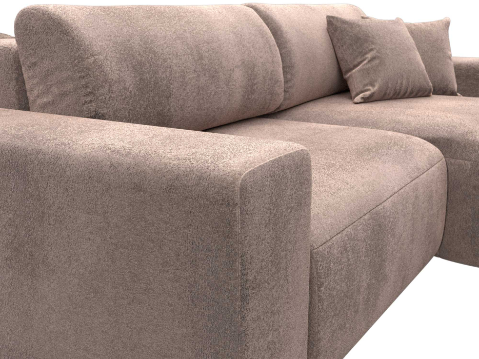 Диваны угловые в гостиную, Диван угловой Лига-036 НПБ Классик правый угол, велюр TOWER 