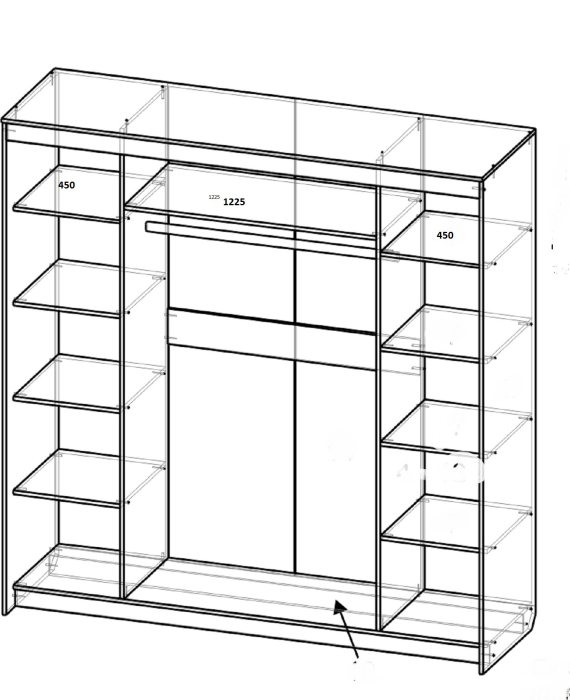 Шкафы-купе, Шкаф-купе шк-24