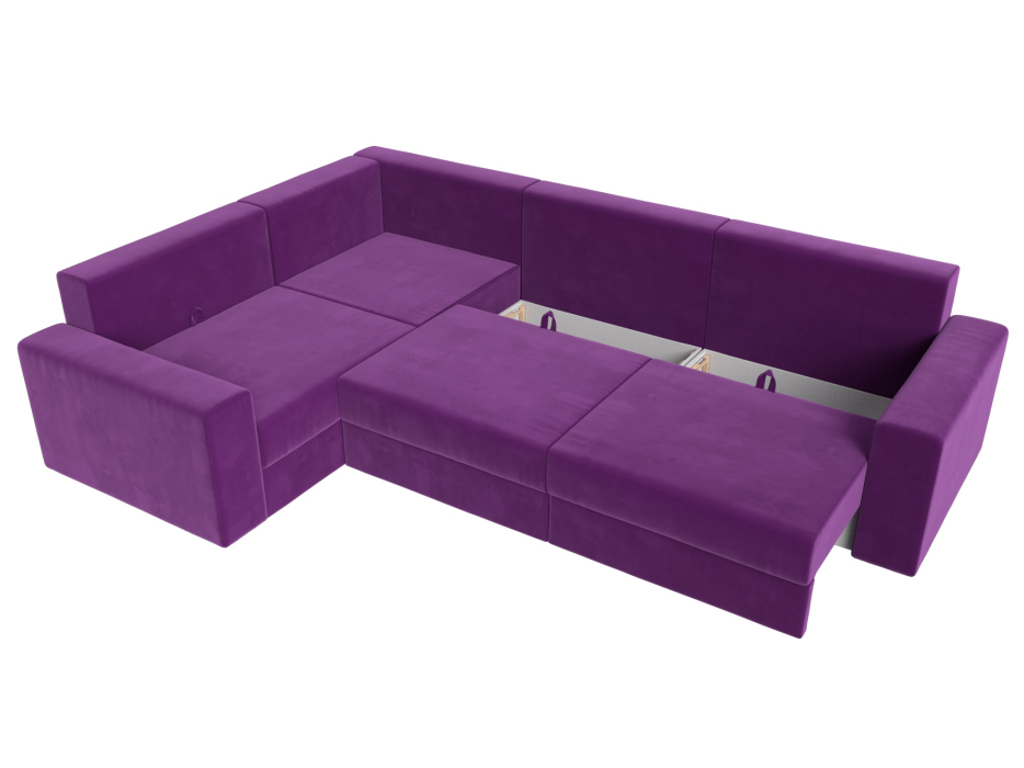 Офисные диваны, Угловой диван Майами Long левый угол, микровельвет