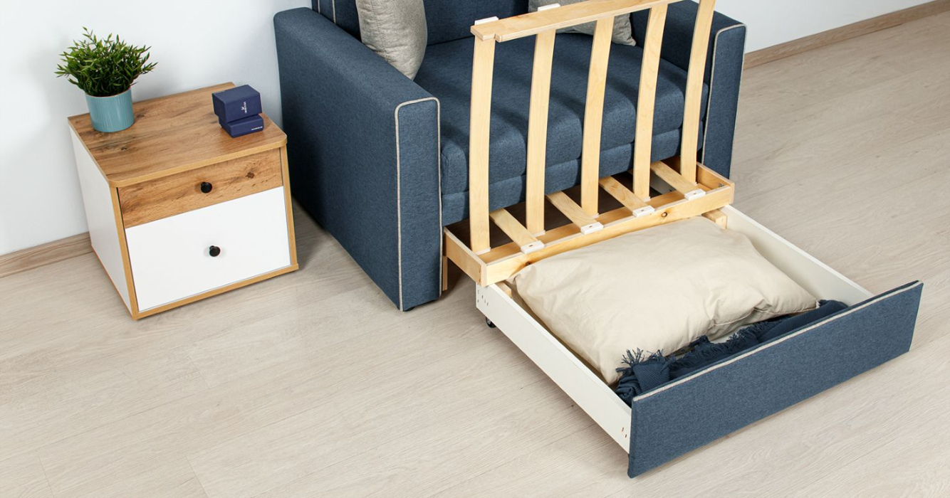 Диваны с ящиком для белья, Диван-кровать Найс (85)