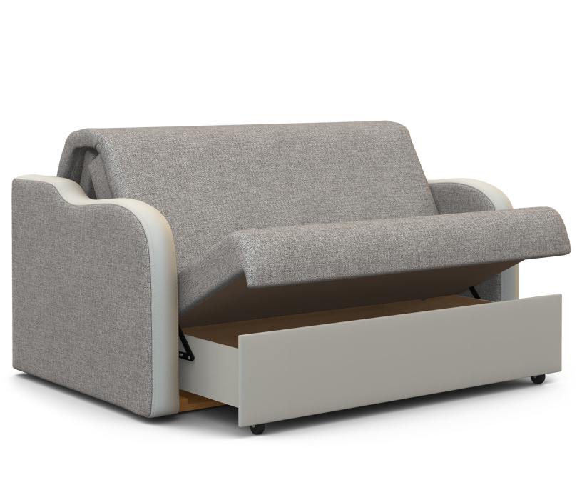 Диваны кровати со спальным местом, Диван-кровать Коломбо 100 экокожа/рогожка