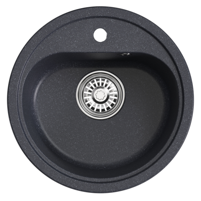 Кухонные мойки, Мойкa ML-GM10 круглая, 440мм (глуб. чаши 180) NEW*