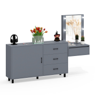 Туалетные столики, Стол косметический навесной с подсветкой и комод 122-1504