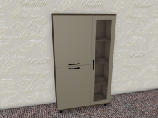 Шкафы распашные, Модульная система Грейс Шкаф ШК-5081  Гикори Джексон Темный