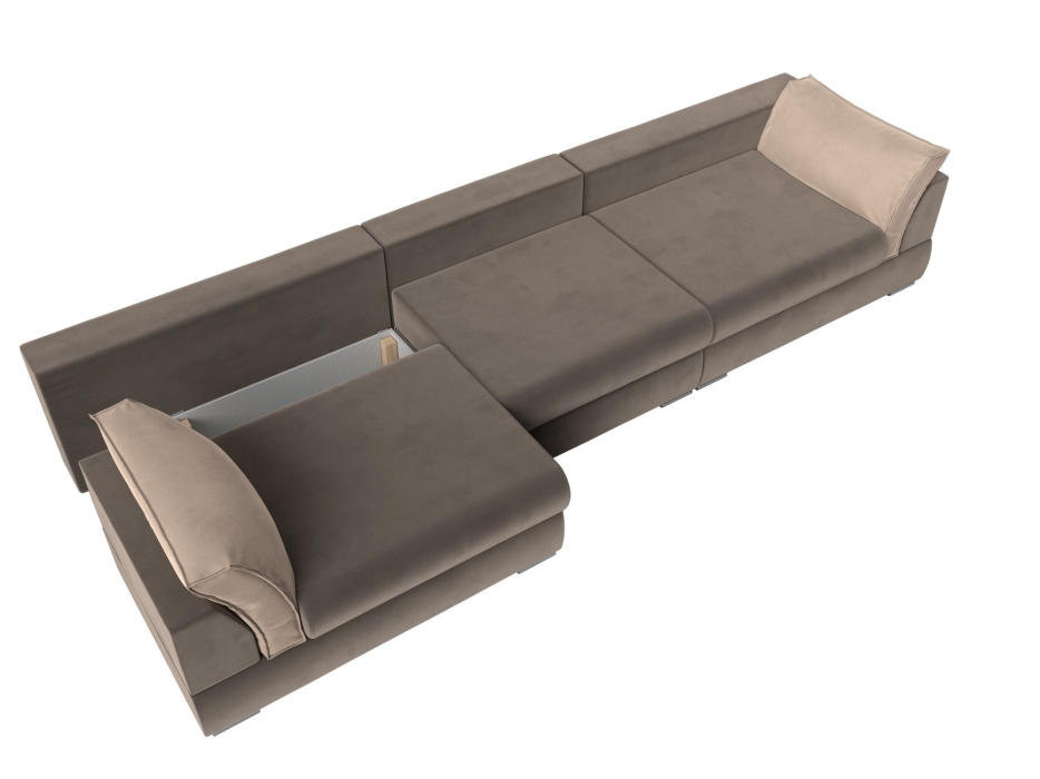 Диваны прямые кухонные, Прямой диван Пекин Long, велюр