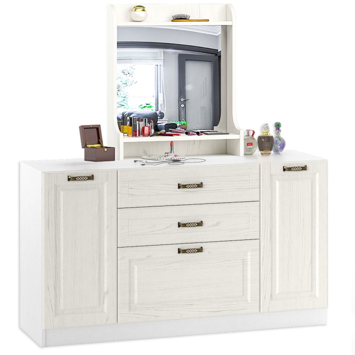 Комоды, Широкий комод Ливерпуль с зеркалом