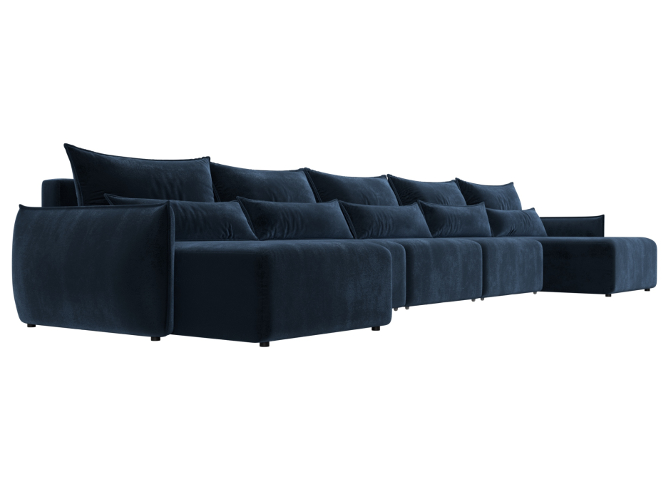 Диваны еврокнижки, Диван п-образный Лига-051 НПБ МегаЛонг, велюр TOWER