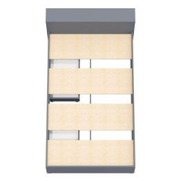 Кровать с ящиками и ящиком для хранения белья односпальная Ксения 1200