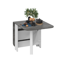 Стол-книжка Т-1, белый, ателье темный