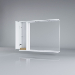 Зеркало-шкаф Francesca Avanti  Венеция Bianco 100 белый левый