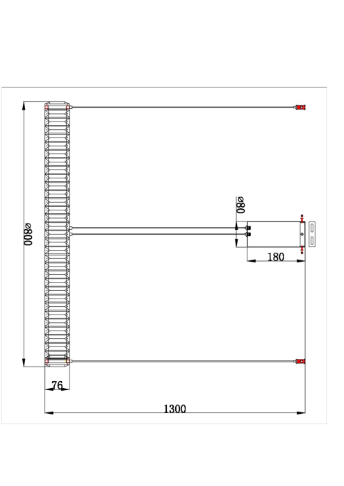 Светильник подвесной, Подвесной светильник RENATA 80см