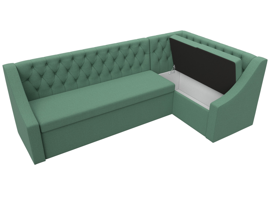 Диваны угловые кухонные, Диван кухонный угловой Мерлин правый угол, рогожка Амур