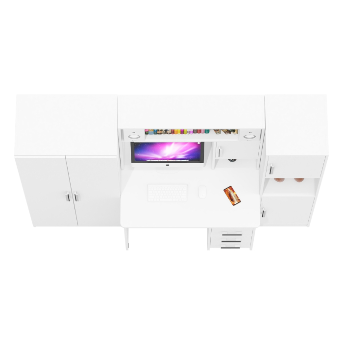 Домашние кабинеты, Компьютерный стол с пеналом и шкафом МД-СК-9