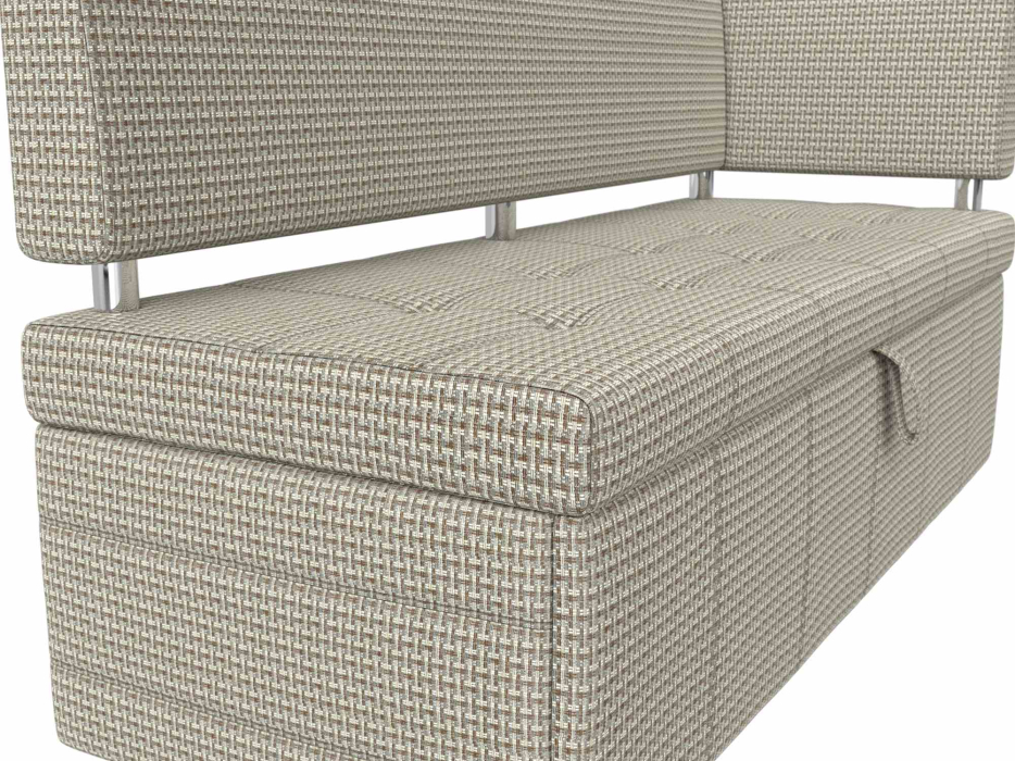 Диваны угловые кухонные, Кухонный прямой диван Стоун с углом правый, рогожка