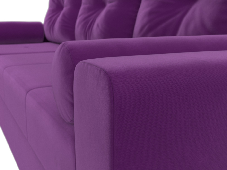 Диваны угловые в гостиную, Диван угловой Верона Лайт левый угол, микровельвет