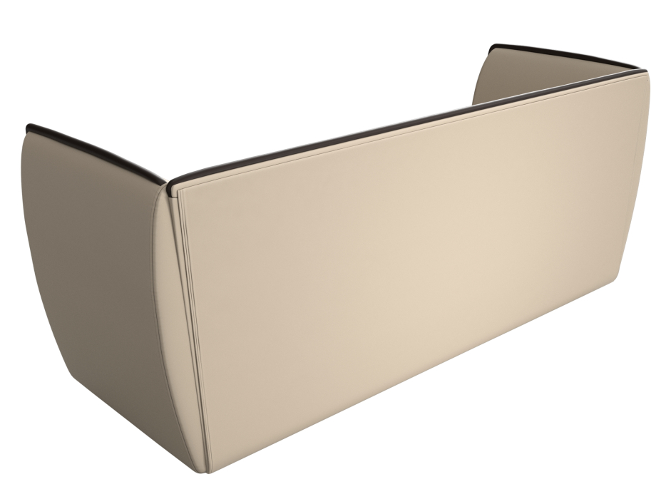 Дизайнерские диваны для гостиной, Прямой диван Бергамо 3-х местный, экокожа