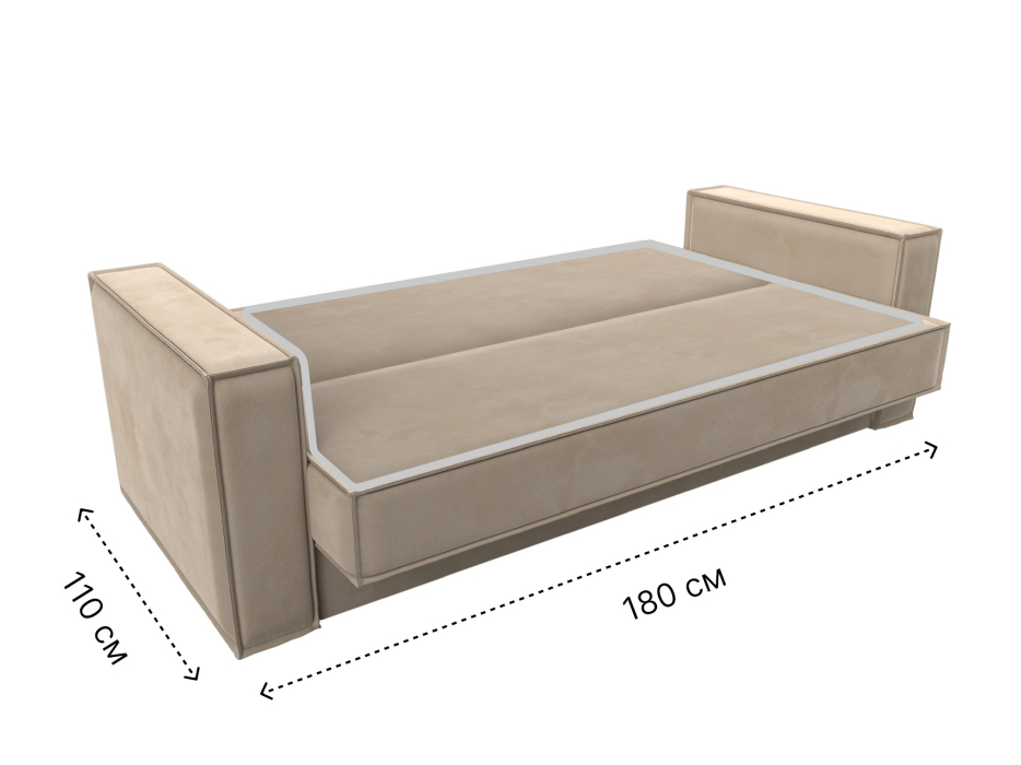 Диваны книжки, Диван-книжка Куба, велюр