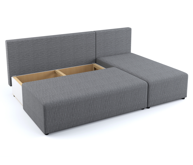 Диваны угловые в гостиную, Угловой диван-кровать Комо, рогожка