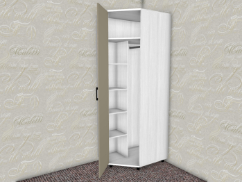 Модульная система Грейс Шкаф ШК-5018  Снежный Ясень