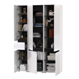 Два шкафа Сидней с дверками и один шкаф Сидней с ящиком