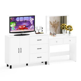 Комод 123-1204 и косметический столик с подсветкой СТ-5