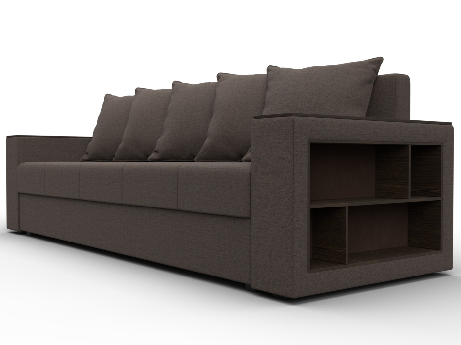 Диваны кровати со спальным местом, Диван прямой Дубай Лайт, рогожка Амур