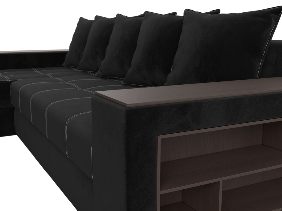 Диваны угловые в гостиную, Угловой диван Дубай, велюр, левый угол