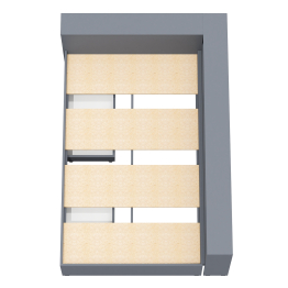 Ксения 1200 кровать с ящиками, ящиком для белья и прикроватным блоком для вещей