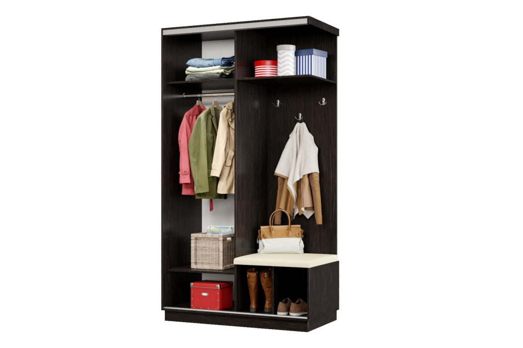 Прихожие, Прихожая Премьер 02 Лайт 11 Правая Мягкая