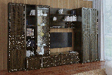 Стенки для гостиной, Модульная гостиная Карина композиция 11