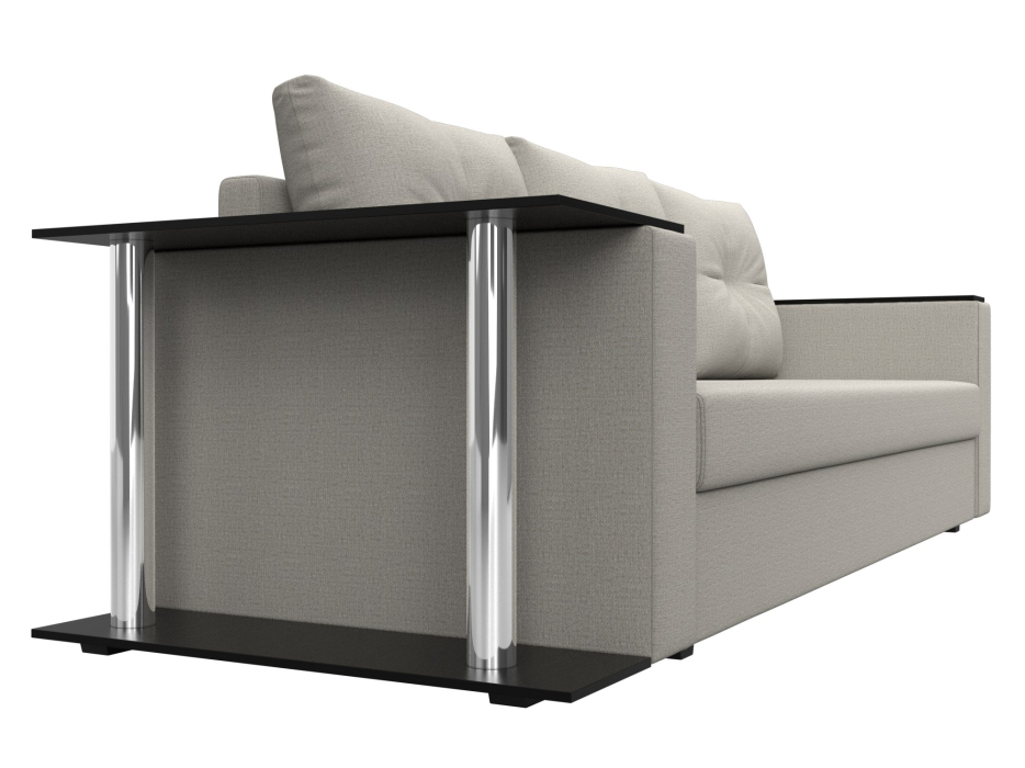 Диваны еврокнижки, Диван прямой Атланта со столом слева, рогожка Амур