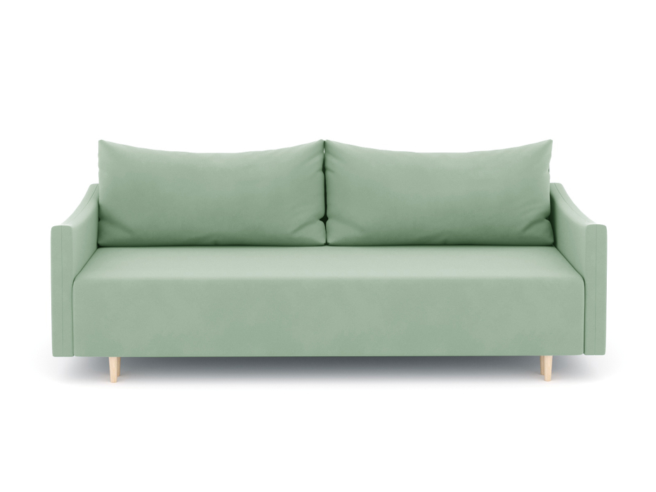 Диваны еврокнижки, Диван-кровать еврокнижка Смайл с подлокотниками, велюр