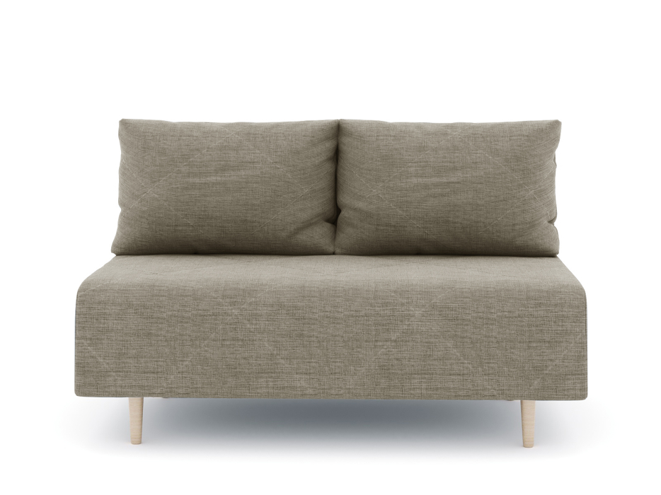 Дизайнерские диваны для гостиной, Диван прямой нераскладной Милли мини 2-х  местный без подлокотников, рогожка Люкс