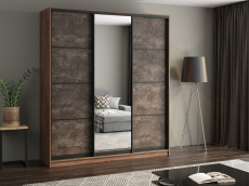Шкафы-купе, Шкаф купе 3-х дверный АЙСБЕРГ ЛОФТ 200 +зеркало