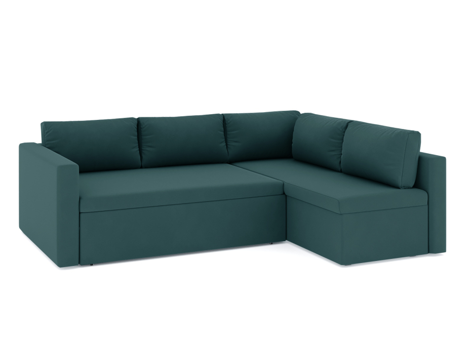 Диваны угловые в гостиную, Диван-кровать угловой Мансберг дельфин, велюр