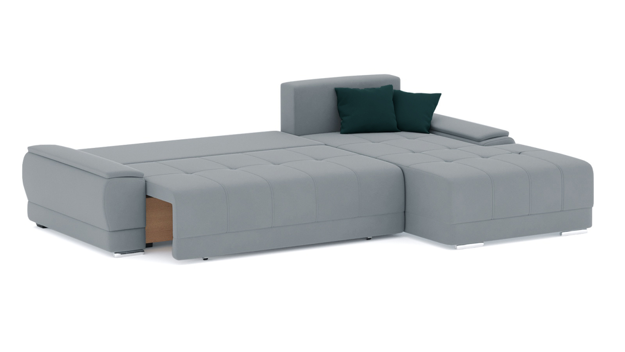 Диваны угловые в гостиную, Диван-кровать угловой Нордвикс ПБ, велюр