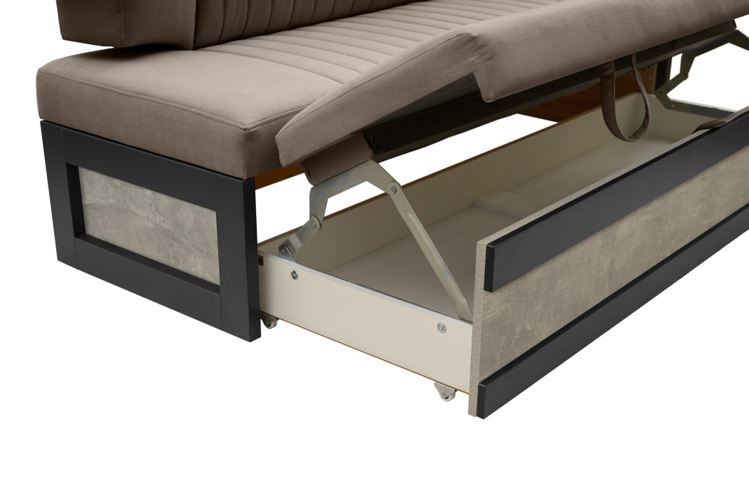 Диваны прямые кухонные, Прямой кухонный диван Парус 188 Ателье светлое