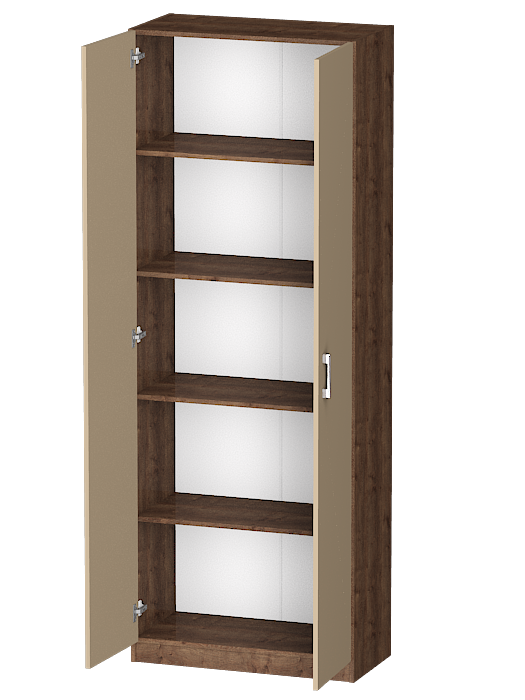 В спальню, Распашной шкаф Лайф с полками 80*40*215 Дуб экспресив