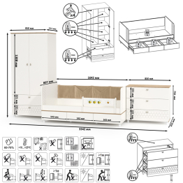 Детская мебель Эйп компоновка № 6