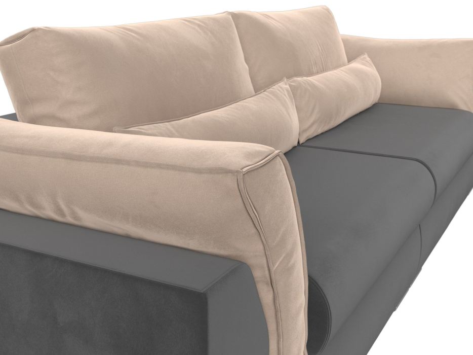 Диваны с ящиком для белья, Прямой диван Пекин, велюр