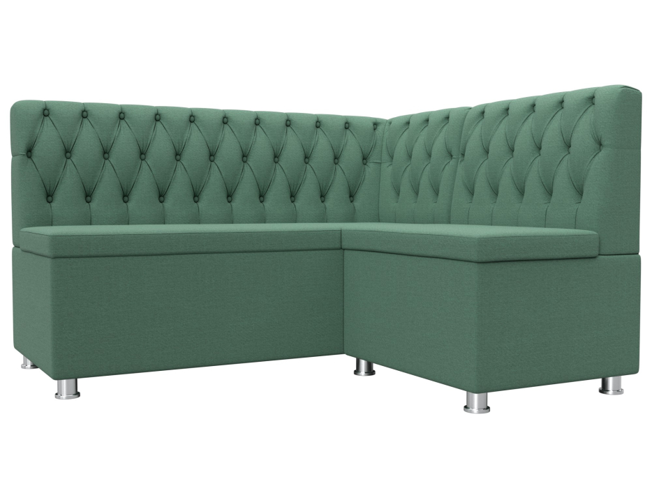 Кухонные уголки, Диван кухонный угловой Мирта правый угол, рогожка Амур