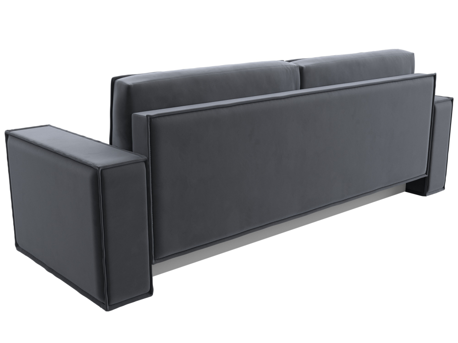 Диваны еврокнижки, Диван прямой Куба Лайт, велюр SEVEN