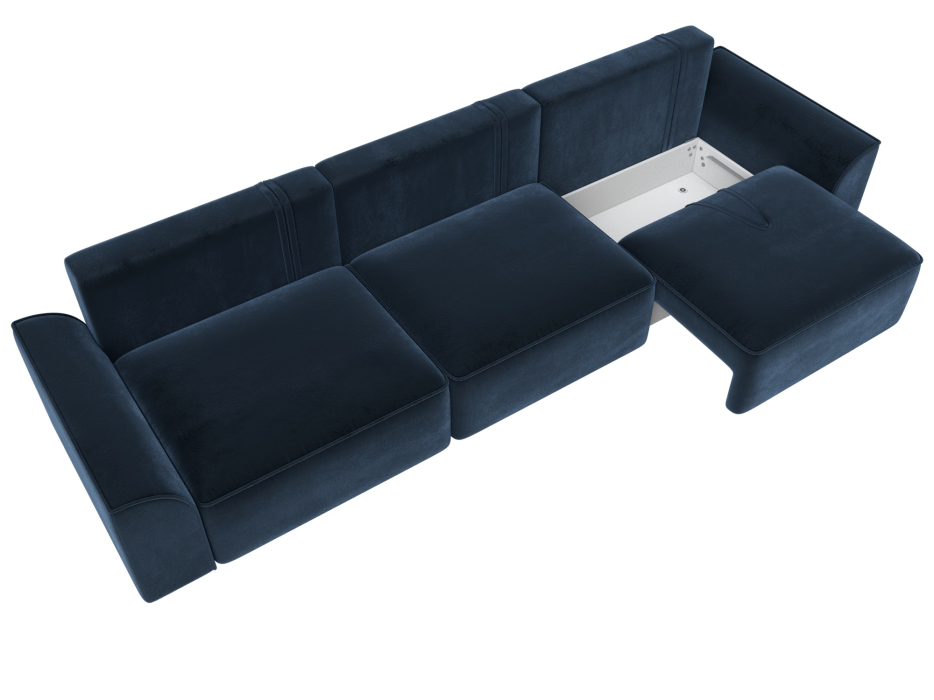 Диваны еврокнижки, Диван прямой Лига-048 НПБ Лонг, велюр TOWER