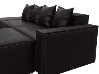 Диван угловой модульный Лига-063 угол правый, экокожа GRIFON