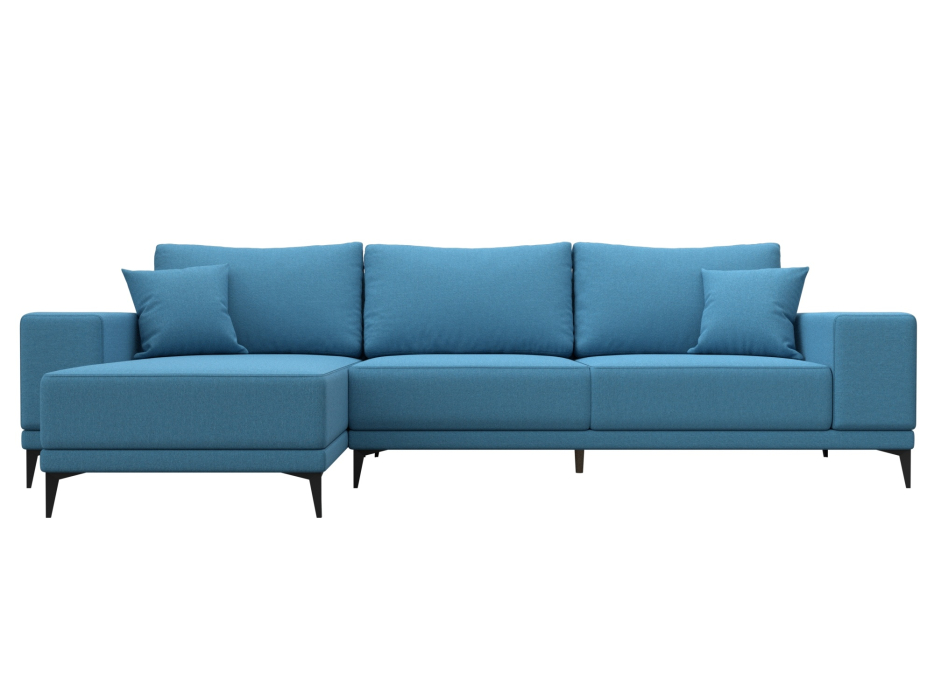 Диваны угловые в гостиную, Диван угловой Льюес левый, рогожка Амур