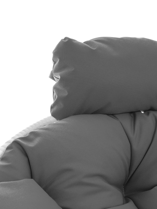 Кресла, Кресло ПАПАСАН мини с ротангом белое